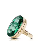 Смарагд 14K Жовте золото Каблучка Вінтаж стиль vrc113y